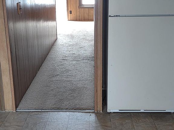 Kitchen view to front door