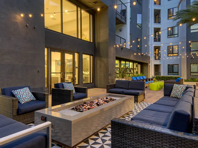 Outdoor Lounge with Firepit