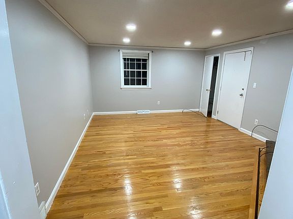 living room with a closet