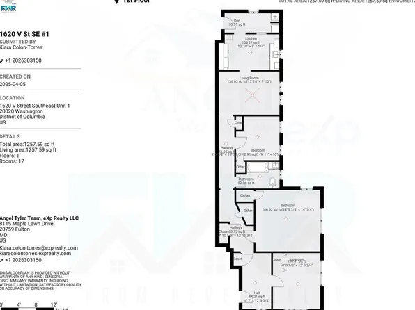 1620 V St SE APT 1, Washington, DC 20020