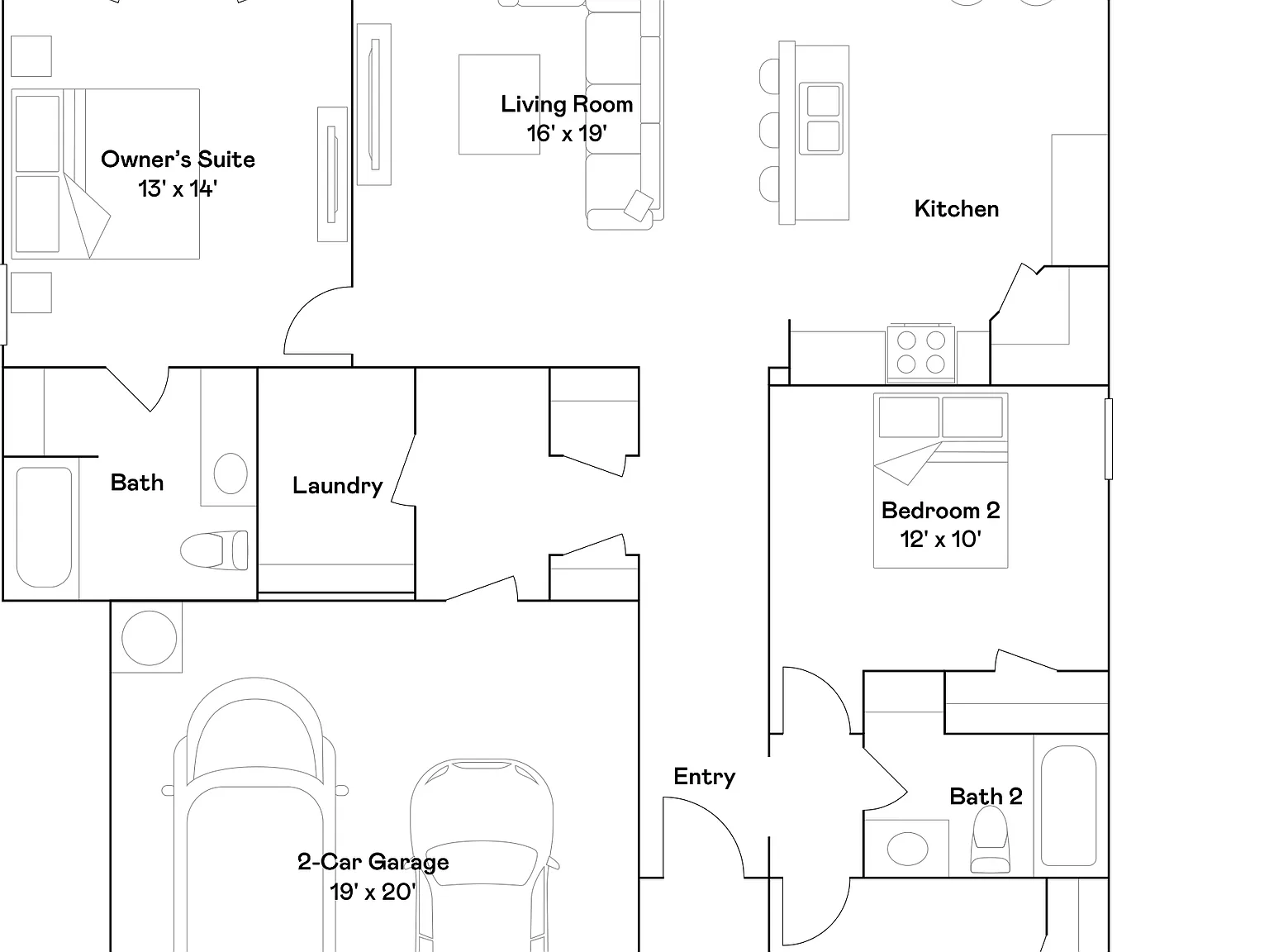 3 bed, 2.0 bath, 1523 sqft, $1,505 — Photo 2