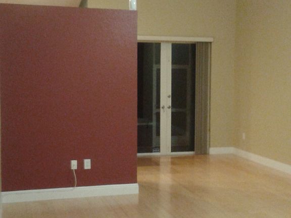 Living room to patio door