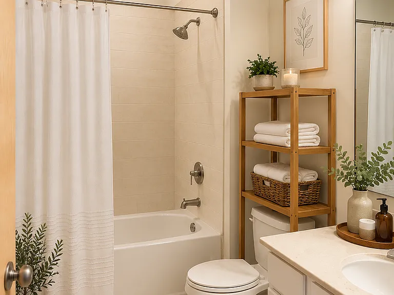 Jacuzzi tub and marble counter in master bath