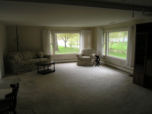 living room view of lake
