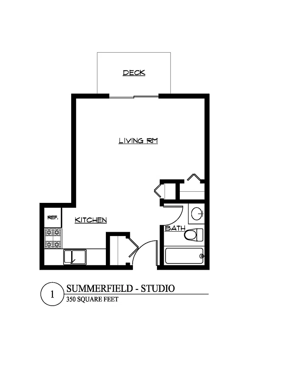 Floor plan Studio A