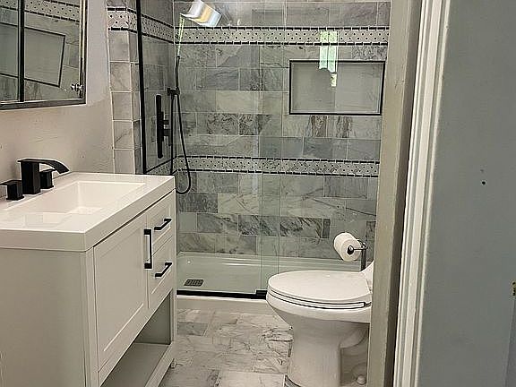 First floor full bathroom