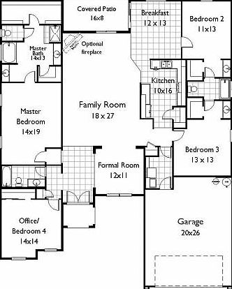 Floor plan (add 3rd car garage)