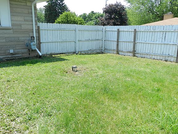 Back yard with fence