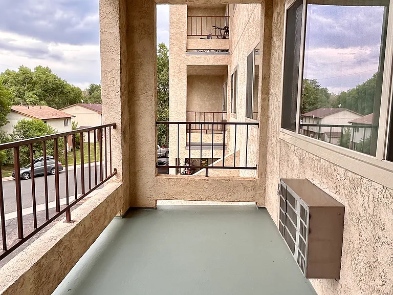 Experience tranquility with this charming balcony, perfect for relaxing and enjoying the view. Experience tranquility with this charming balcony, perfect for relaxing and enjoying the view.