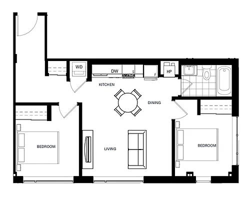 Floor plan 2-B