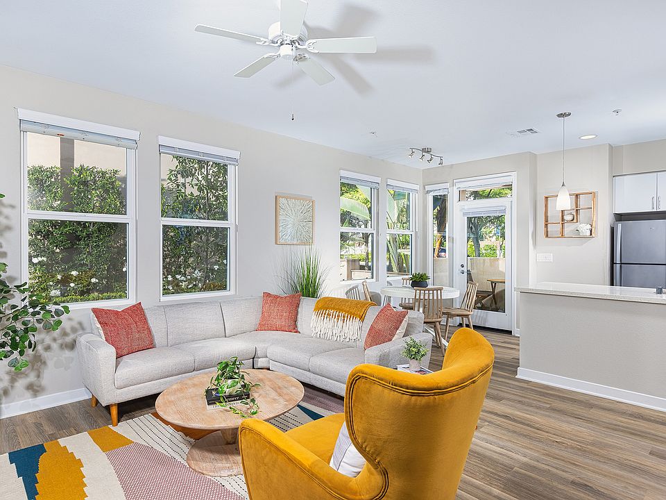 A modern living room that's perfect for relaxing or entertaining