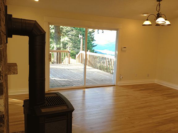 Living room, propane stove