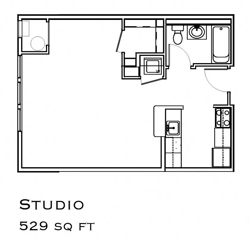Floor plan Studio