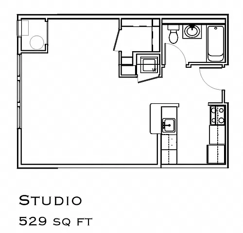 Floor plan Studio