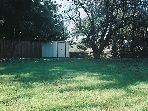 back yard view looking west