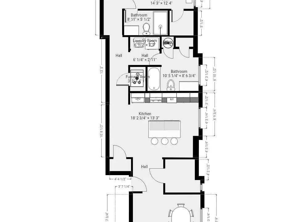 Detailed floorplan