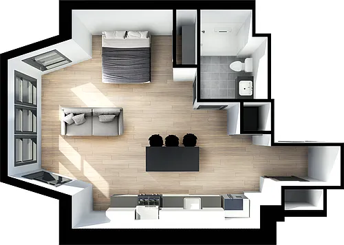 Floor plan 967-400 Elm St.