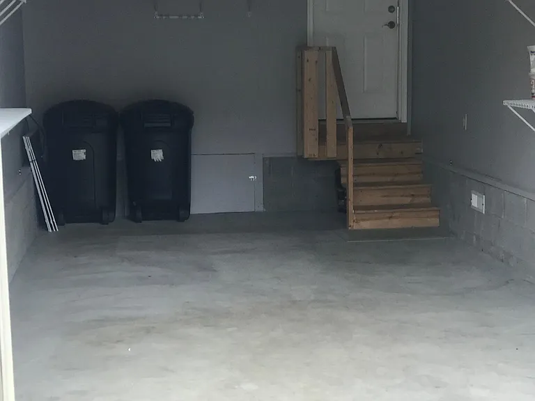 Looking into garage