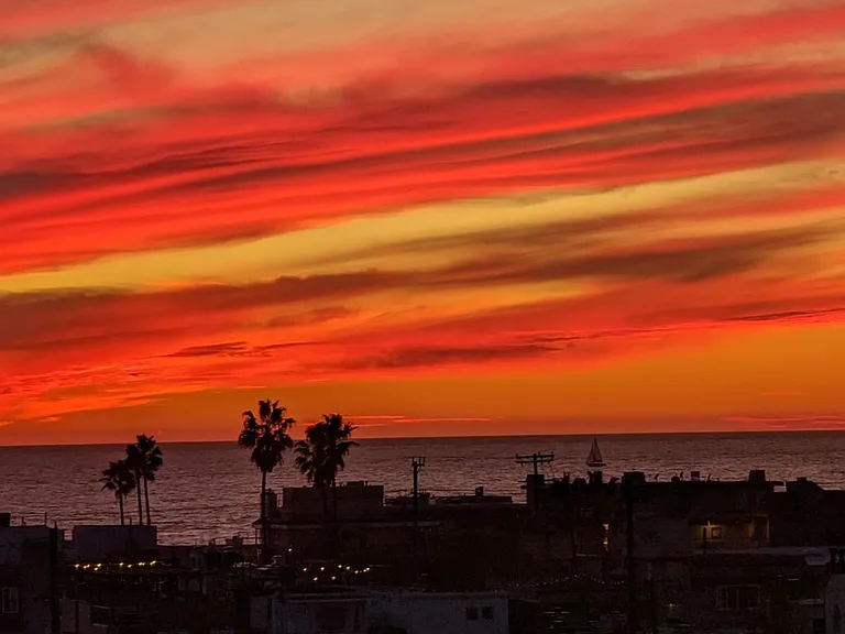 Our breathtaking ocean views at sunset!