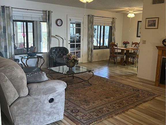 Living room into dining room