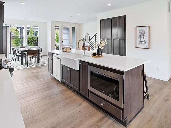 Oversized kitchen island with plenty of countertop space