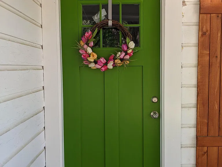 727 Baxter Apple Green Front Door!