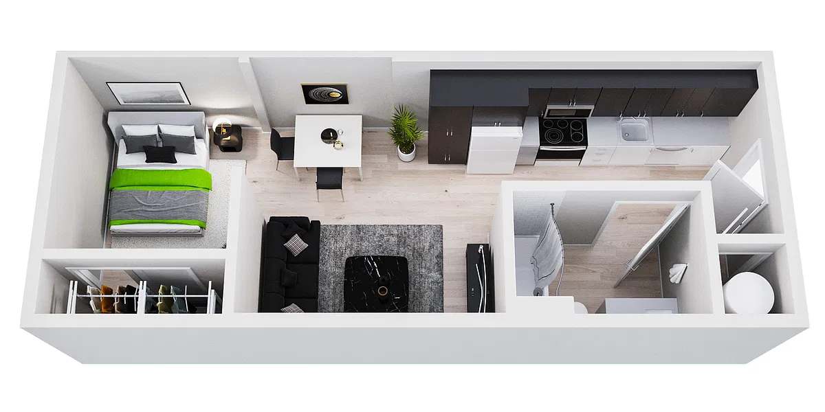 Floor plan Cresco Hubble