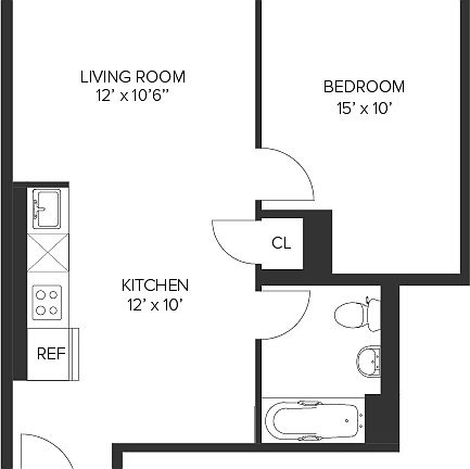 2nd image of 316 E 3rd St APT 2B