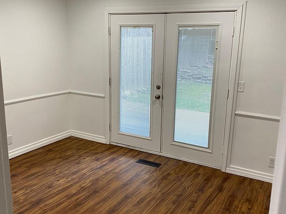 Doors to covered patio