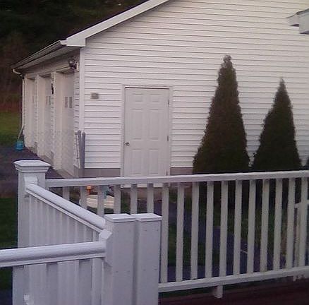 Side of Garage from Porch