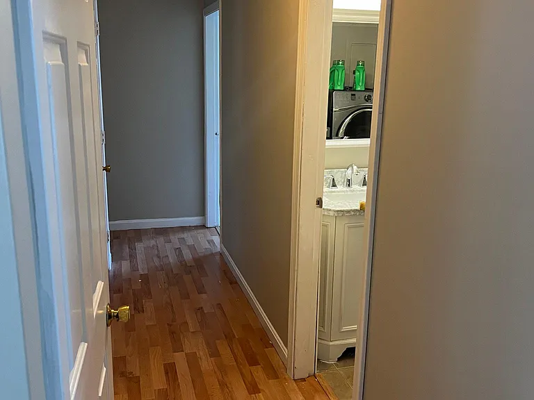 Hallway with 2 closets