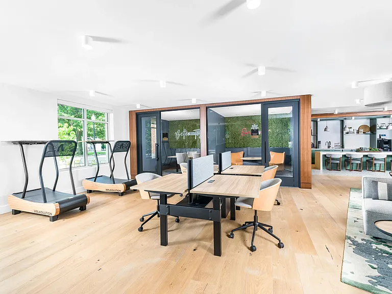 Work your way_from walking treadmills to private pods, our coworking lounge is designed for the way you live and work today.