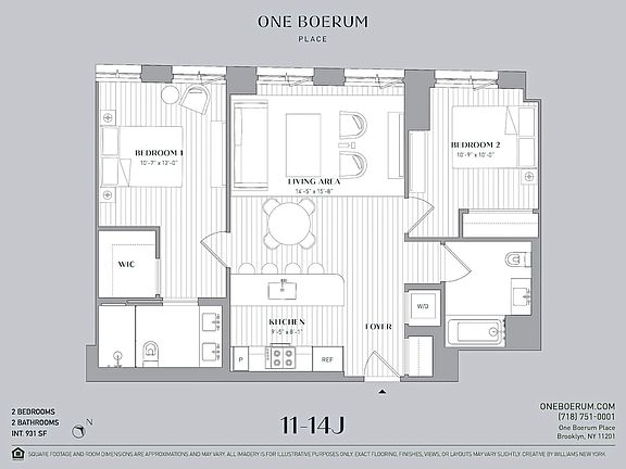 2nd image of 1 Boerum Pl #12J