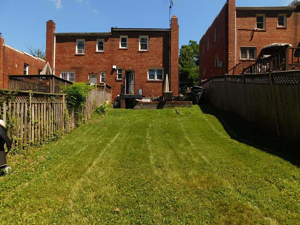 Large fenced backyard