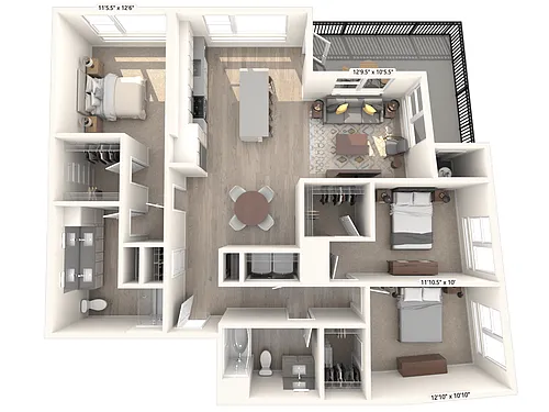 Floor plan C1-1
