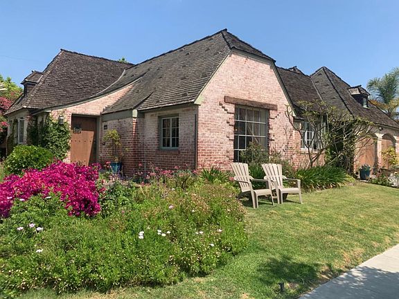 Exterior front door and garden