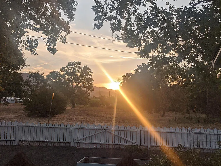 Sunrise from Garden