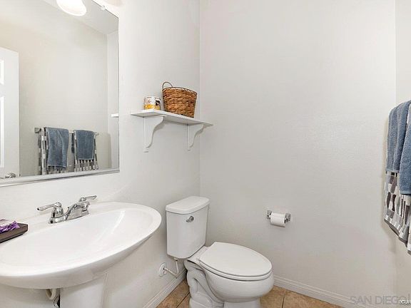 Guest 1/2 Bath on ground floor with Kitchen, Living and dining areas