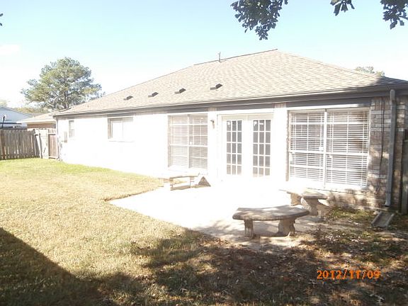 Backyard with patio area