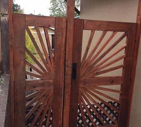 Beautiful side gate