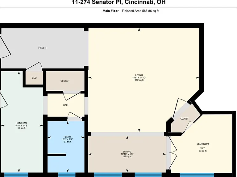 1x1 floorplan apts 2,5,8,11,15,18 1x1 floorplan apts 2,5,8,11,15,18