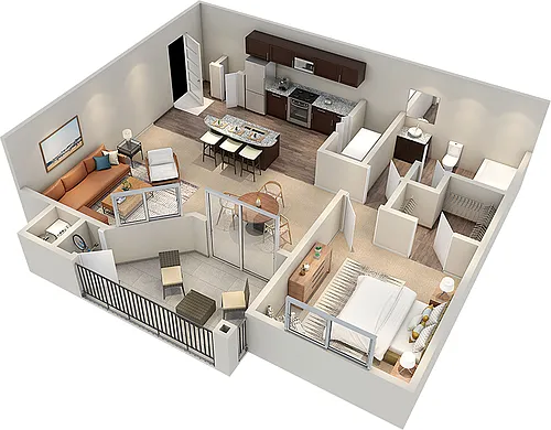 Floor plan Infield