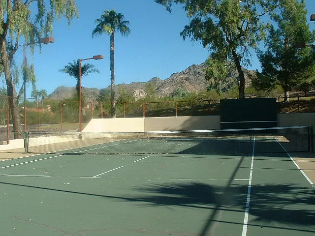 Community tennis/pickleball court.