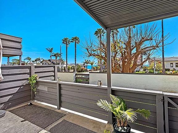 Outdoor patio with ocean views