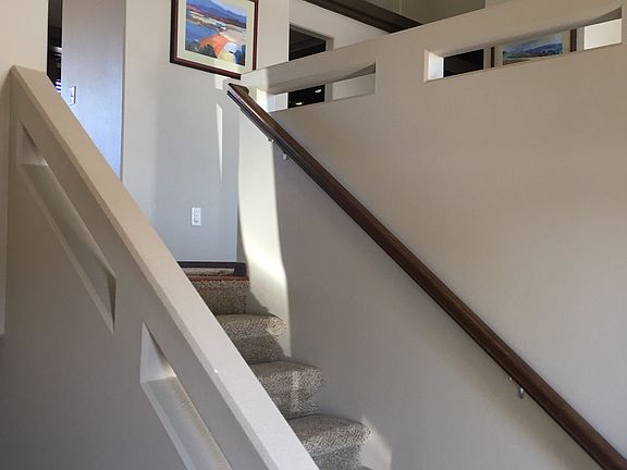 Staircase in entryway