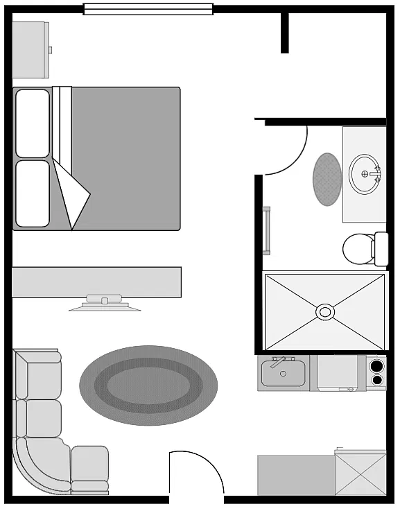 Floor plan Studio