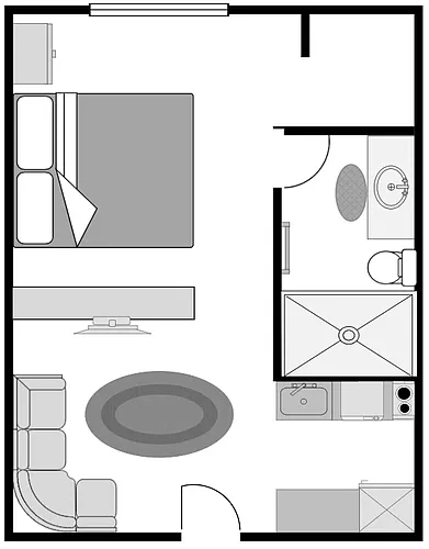 Floor plan Studio