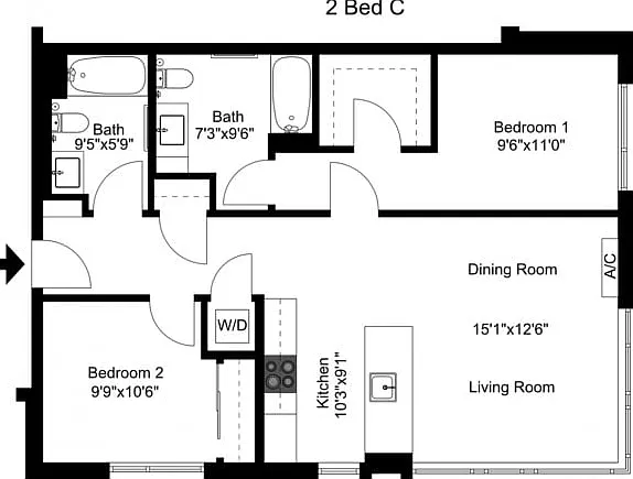 Two Bedroom C Two Bedroom C