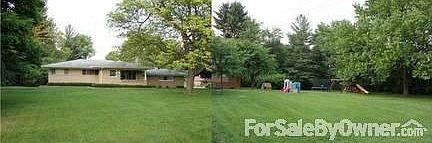 Large Front and Backyard : Large 0.6 acre lot-mature trees provide shade & privacy. Newer front land