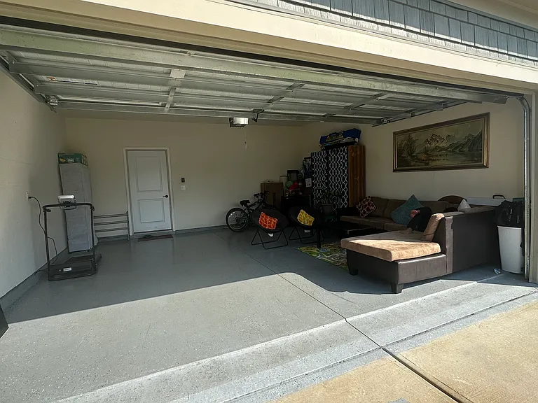 Finished 2 Car Garage